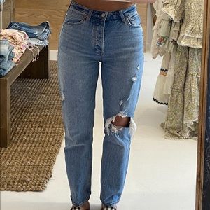 Abercrombie Curve Love High Rise Dad Jeans